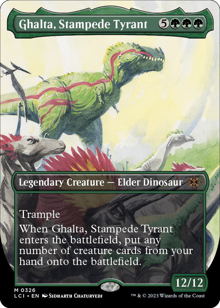 Ghalta, Stampede Tyrant (Borderless) - The Lost Caverns of Ixalan (LCI)