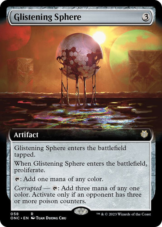 Glistening Sphere (Extended Art) - Commander: Phyrexia: All Will Be One (ONC)