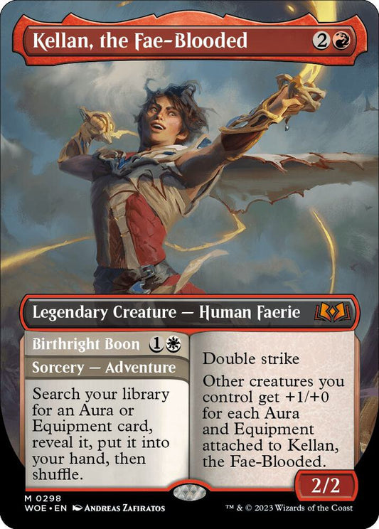 Kellan, the Fae-Blooded (Borderless) - Wilds of Eldraine (WOE)