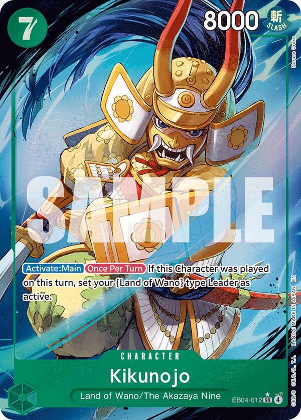 Kikunojo - EB04-012 (Alternate Art) - The Azure Sea's Seven (OP14)