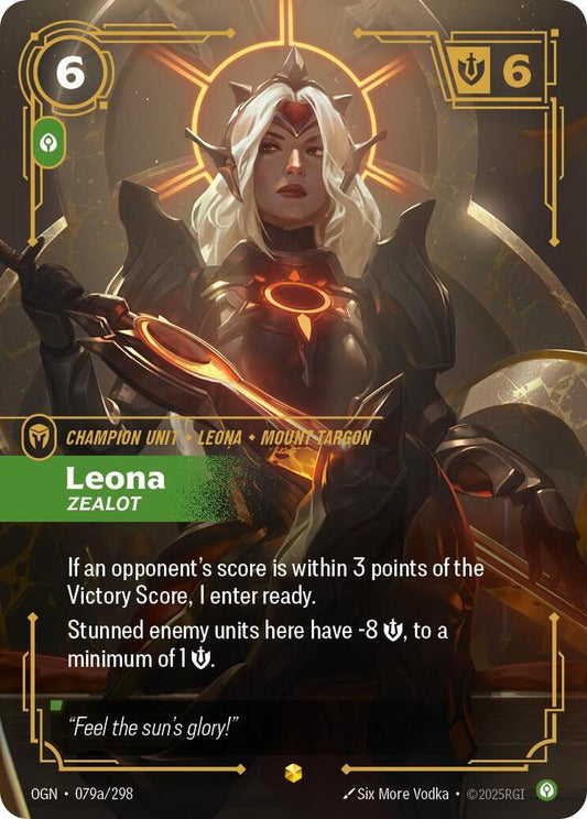 Leona - Zealot (Alternate Art) - Origins (OGN) Riftbound