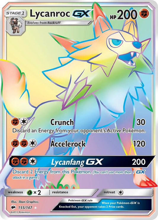 Lycanroc GX (Secret) - SM - Burning Shadows (SM03)