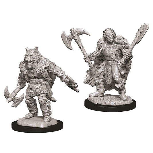 Dungeons & Dragons Nolzur's Marvelous Miniatures: Unpainted Minis - Wave 9 - Male Half-Orc Barbarian