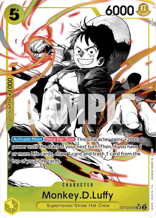 Monkey.D.Luffy (015) (Parallel) - Ultra Deck: The Three Brothers (ST-13)