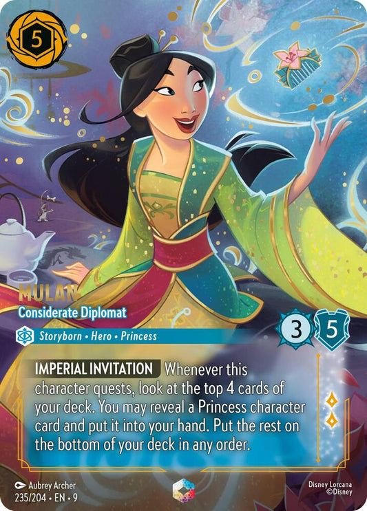 Mulan - Considerate Diplomat (Enchanted) - Lorcana Fabled (9)