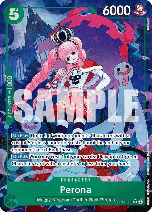 Perona - OP14-033 (Alternate Art) - The Azure Sea's Seven (OP14)