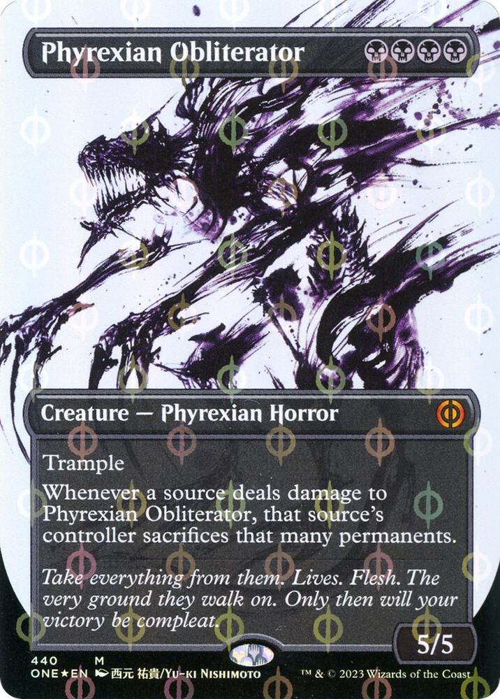 Phyrexian Obliterator (Showcase) (Step-and-Compleat Foil) - Phyrexia: All Will Be One (ONE)