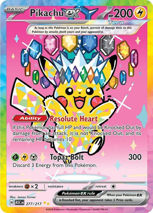 Pikachu ex - 277/217 - ME: Ascended Heroes (ASC)