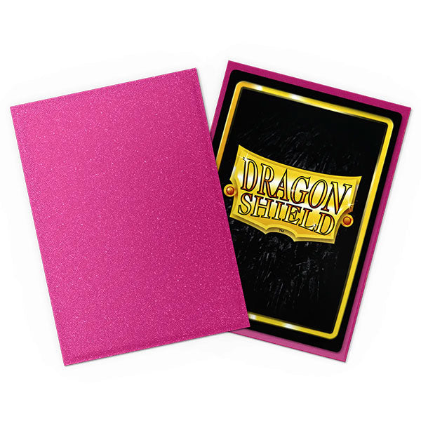 Dragon Shield Sleeves: Standard- Matte Sparkles Pink Sapphire (100 ct.)