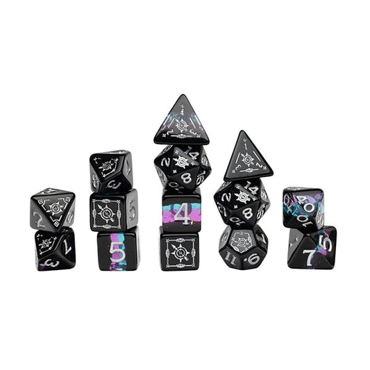 D&D Adventure Dice Set: Ranger- Black/Blue