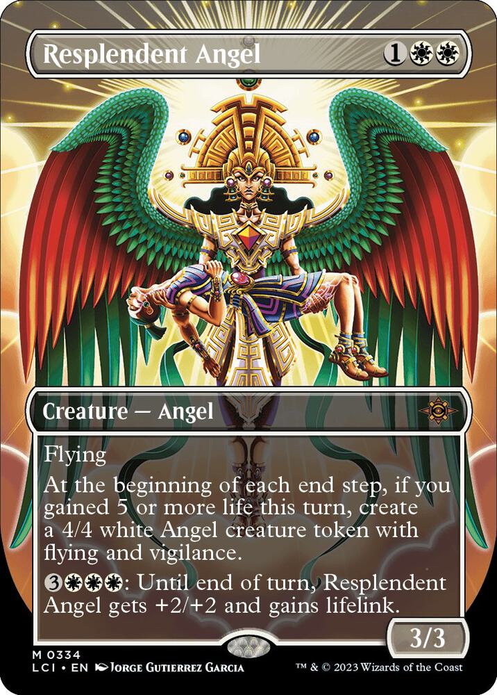 Resplendent Angel (Borderless) - The Lost Caverns of Ixalan (LCI)