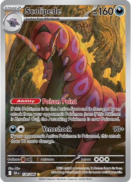 Scolipede - 134/086 - SV: Black Bolt (BLK)
