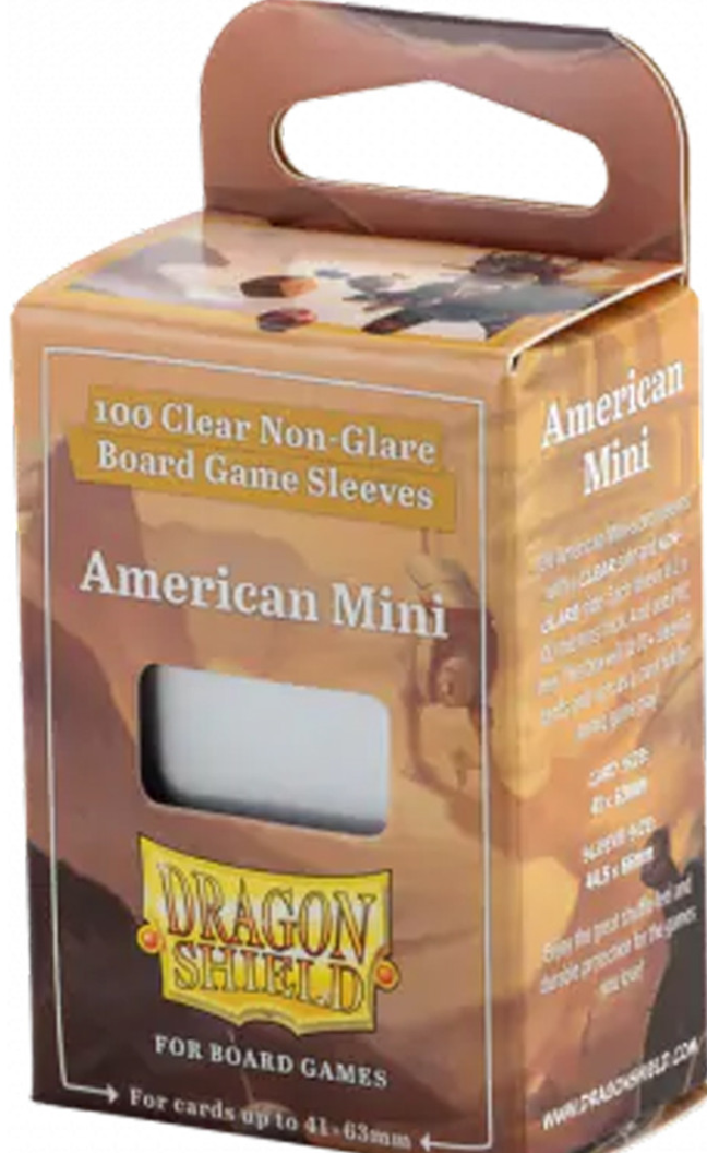 Deck Protector: Board Game Sleeve: Dragon Shield: American Mini (100)