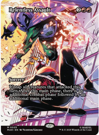 Relentless Assault (Borderless) - Marvel Universe Eternal-Legal (MAR)