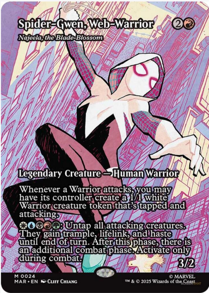 Spider-Gwen, Web-Warrior - Najeela, the Blade-Blossom (Borderless) - Marvel Universe Eternal-Legal (MAR)