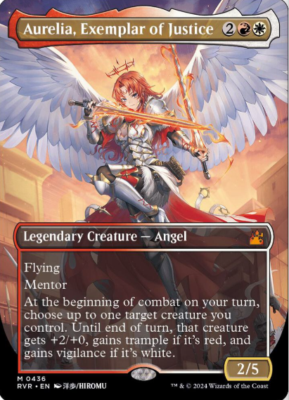 Aurelia, Exemplar of Justice (Anime Borderless) - Ravnica Remastered (RVR)