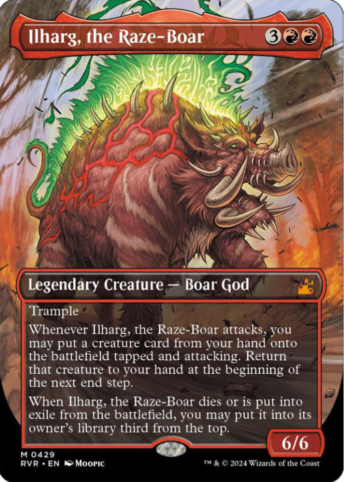 Ilharg, the Raze-Boar (Anime Borderless) - Ravnica Remastered (RVR)