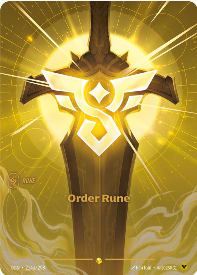 Riftbound: Order Rune (Alternate Art) - Origins (OGN)