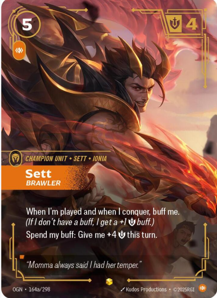 Riftbound: Sett - Brawler (Alternate Art) - Origins (OGN)