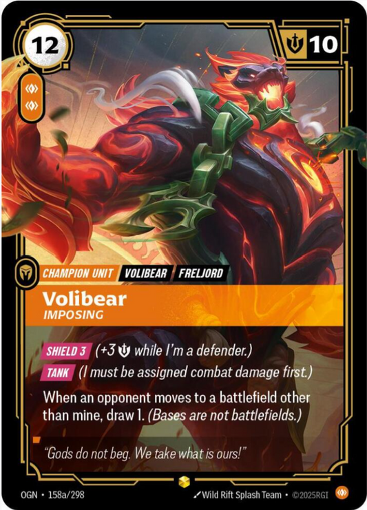 Riftbound: Volibear - Imposing (Alternate Art) - Origins (OGN)