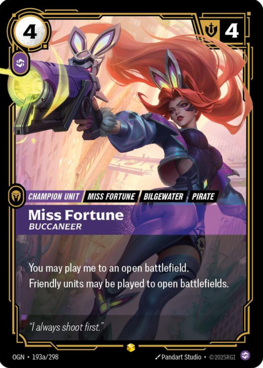 Riftbound: Miss Fortune - Buccaneer (Alternate Art) - Origins (OGN)