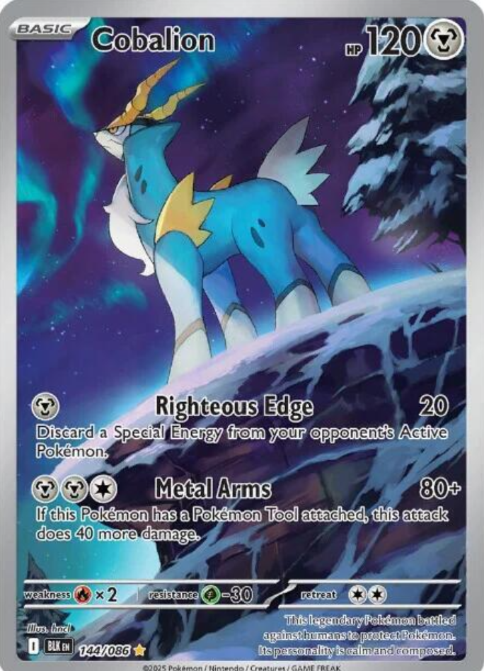 Cobalion - 144/086 - SV: Black Bolt (BLK)