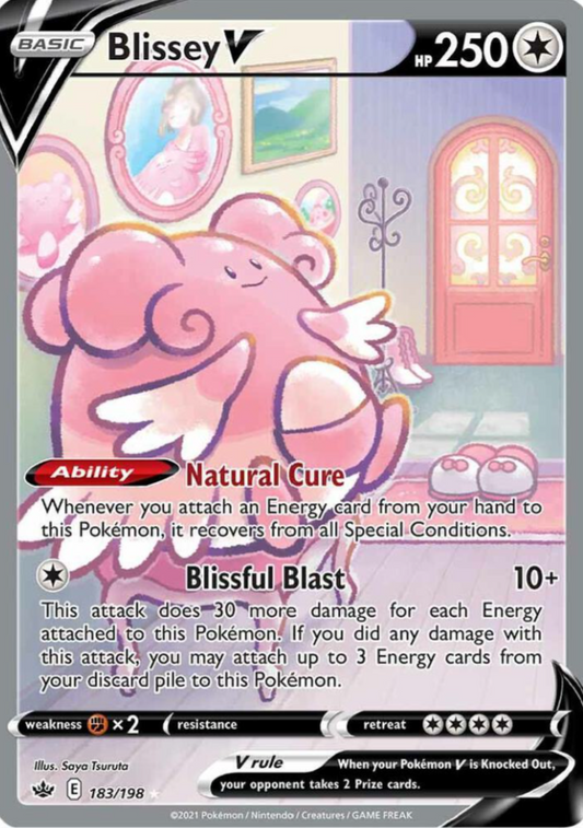 Blissey V (Alternate Full Art) - SWSH06: Chilling Reign (SWSH06)