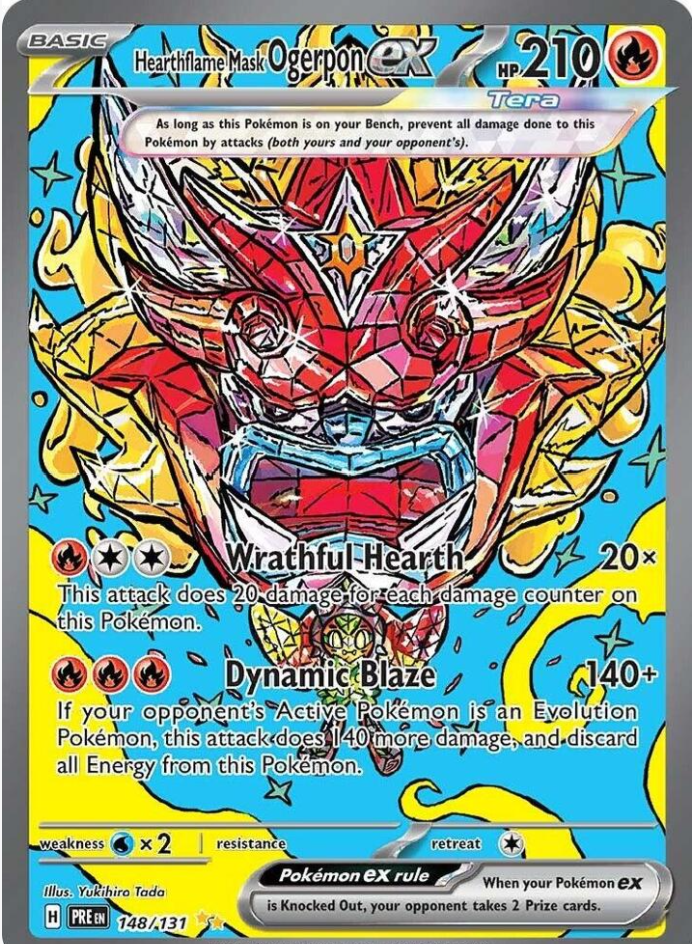 Hearthflame Mask Ogerpon ex - 148/131 - SV: Prismatic Evolutions (PRE)