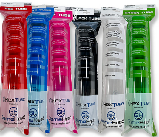 Tube: Playmat- Gamehead Hex Tube- Black