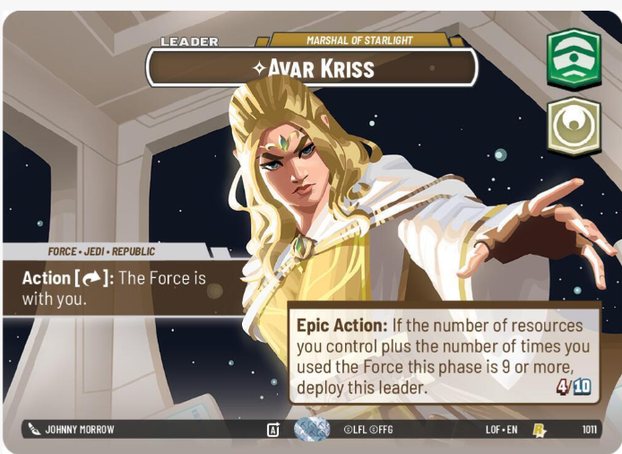 Avar Kriss - Marshal of Starlight (Showcase) - Legends of the Force (LOF)