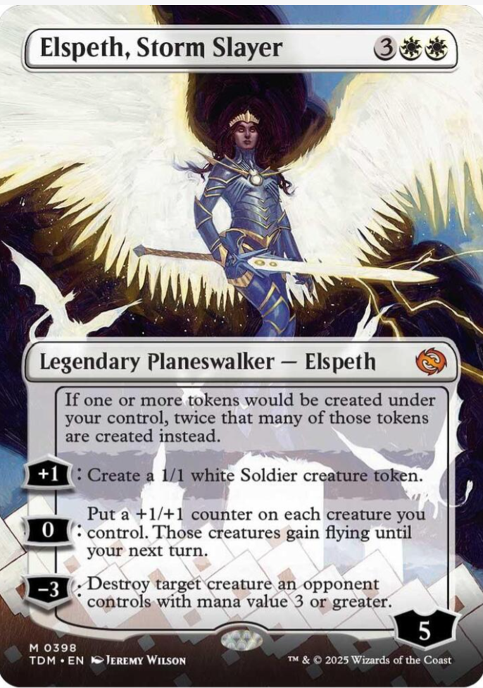 Elspeth, Storm Slayer (Borderless) - Tarkir: Dragonstorm (TDM)