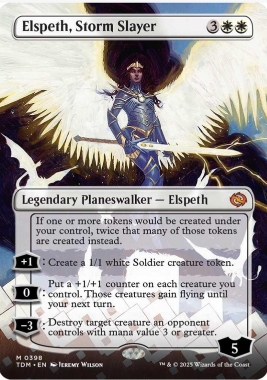 Elspeth, Storm Slayer (Borderless) - Tarkir: Dragonstorm (TDM)