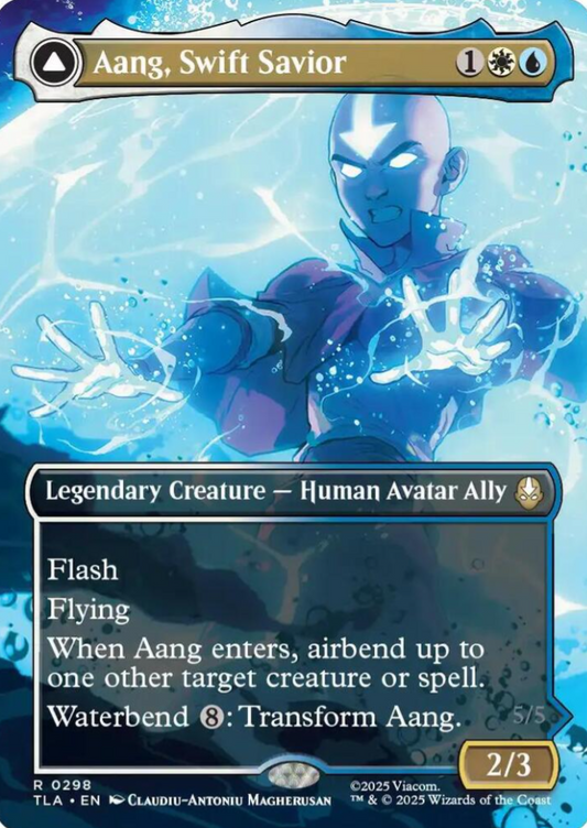 Aang, Swift Savior (0298) (Borderless) - Avatar: The Last Airbender (TLA)