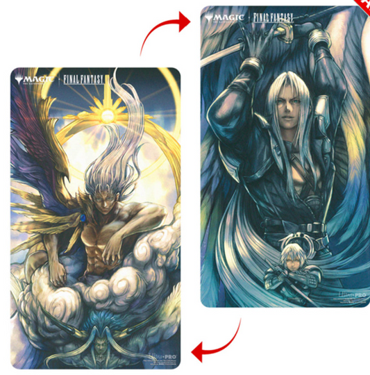 Playmat: MTG Double Sided- Final Fantasy- Sephiroth, Fabled Soldier (Borderless)