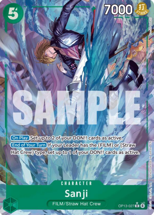 Sanji (Alternate Art) - Carrying On His Will (OP13)