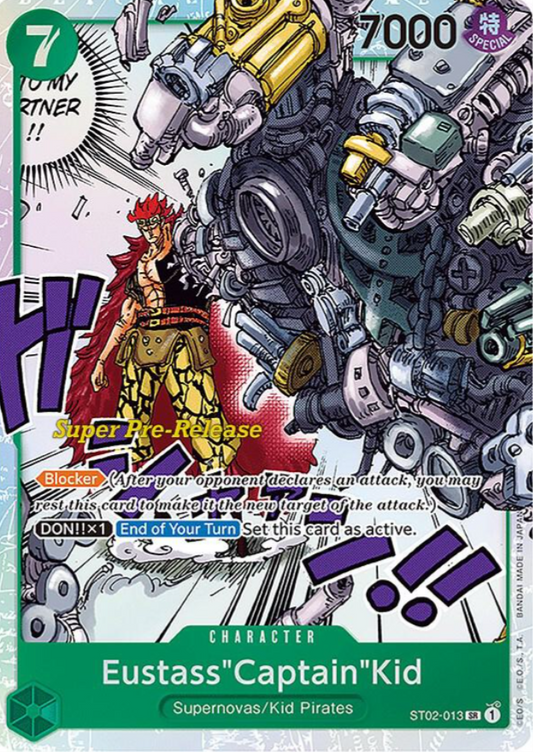 Eustass"Captain"Kid (013) - Super Pre-Release Starter Deck 2: Worst Generation (ST-02 PRE)