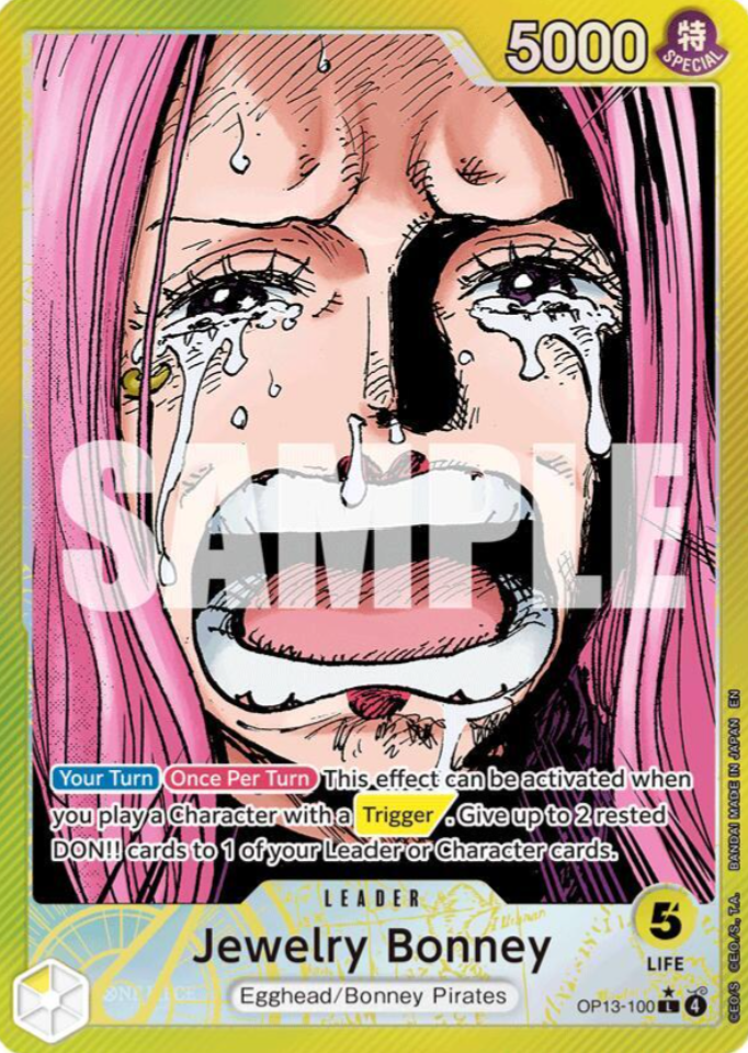 Jewelry Bonney (100) (Alternate Art) - Carrying On His Will (OP13)