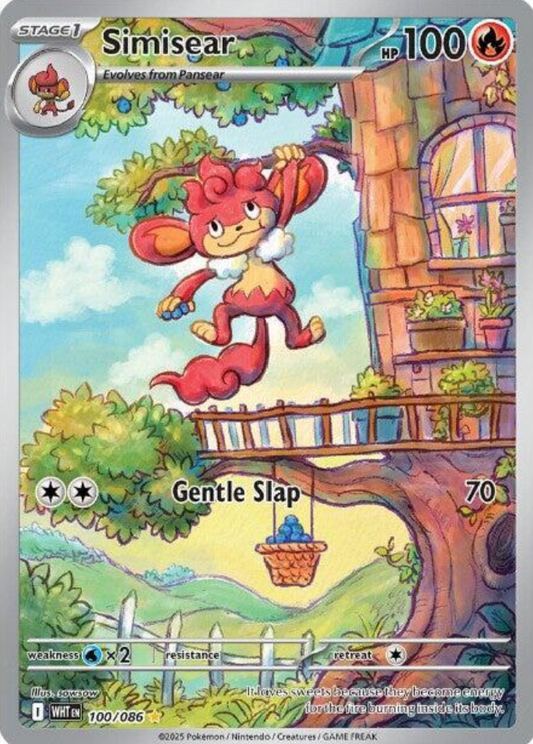 Simisear - 100/086 - SV: White Flare (WHT)