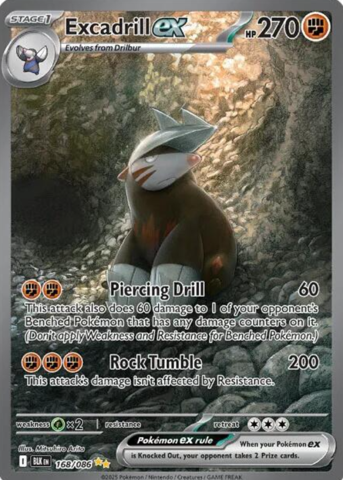 Excadrill ex - 168/086 - SV: Black Bolt (BLK)