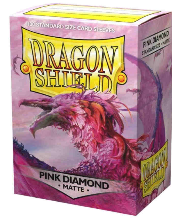 DRAGON SHIELD: MATTE PINK DIAMOND (BOX OF 100)