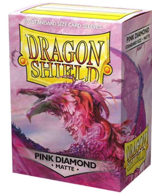 DRAGON SHIELD: MATTE PINK DIAMOND (BOX OF 100)
