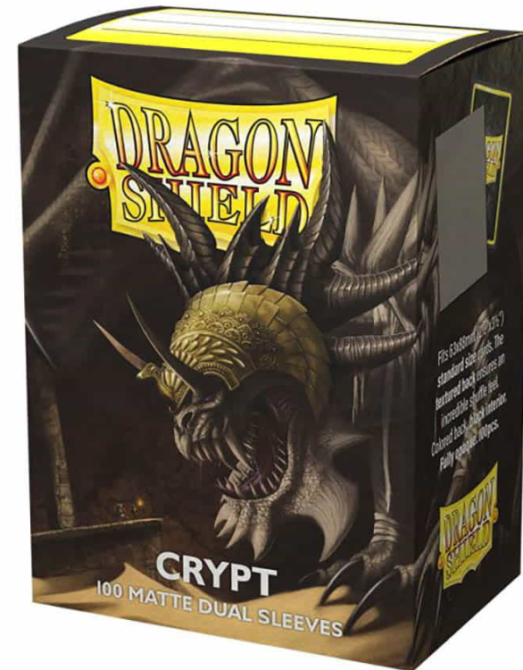 DRAGON SHIELD DUAL SLEEVES: MATTE CRYPT (BOX OF 100)