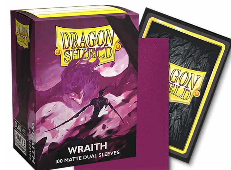 DRAGON SHIELD DUAL SLEEVES: MATTE WRAITH (BOX OF 100)