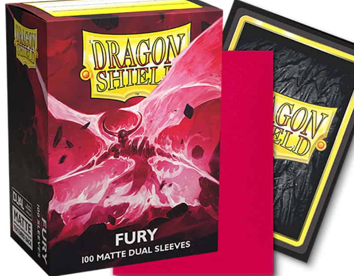 DRAGON SHIELD DUAL SLEEVES: MATTE FURY (BOX OF 100)
