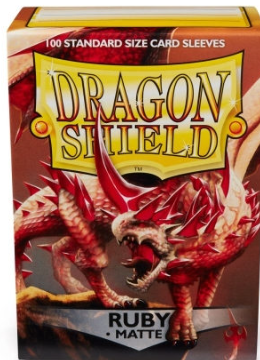 DRAGON SHIELD SLEEVES: MATTE RUBY (BOX OF 100)