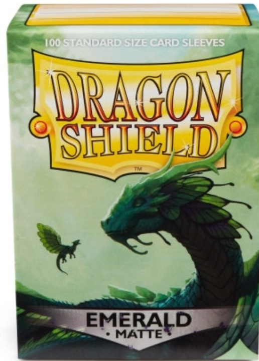 DRAGON SHIELD SLEEVES: MATTE EMERALD (BOX OF 100)