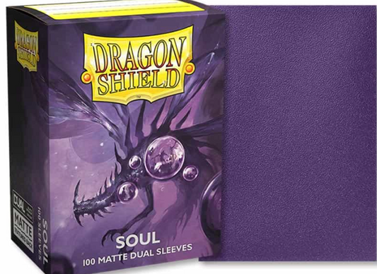 DRAGON SHIELD: DUAL MATTE: METALLIC PURPLE-SOUL (100CT)