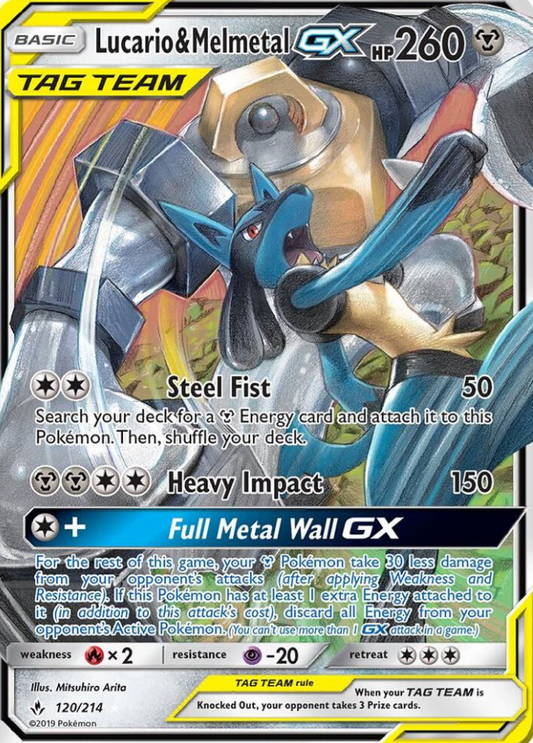 Lucario & Melmetal GX - SM - Unbroken Bonds (SM10)