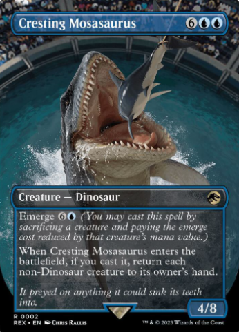 Cresting Mosasaurus (Borderless) - Universes Beyond: Jurassic World Collection (REX)