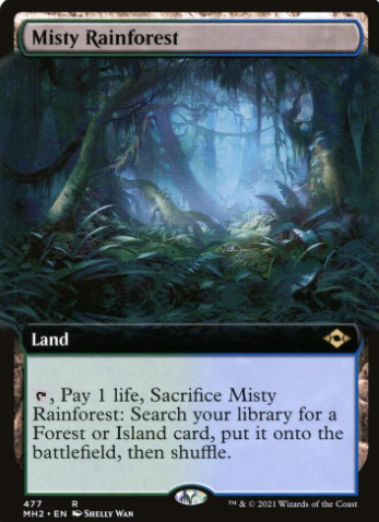 Misty Rainforest (Extended Art) - Modern Horizons 2 (MH2)